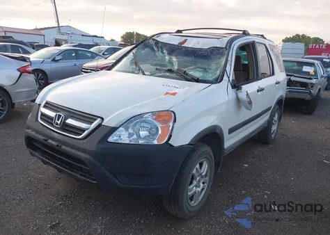2002 Honda Cr-V Ex из США, поврежденный, VIN SHSRD78812U000214